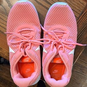 Pink Nike shoes